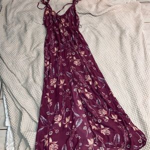 Billabong Fuchsia Floral Maxi Dress